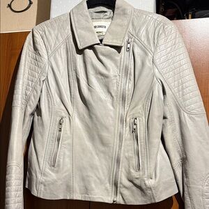 BB Dakota Women's Soft Gray Leather Jacket